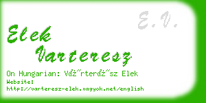 elek varteresz business card